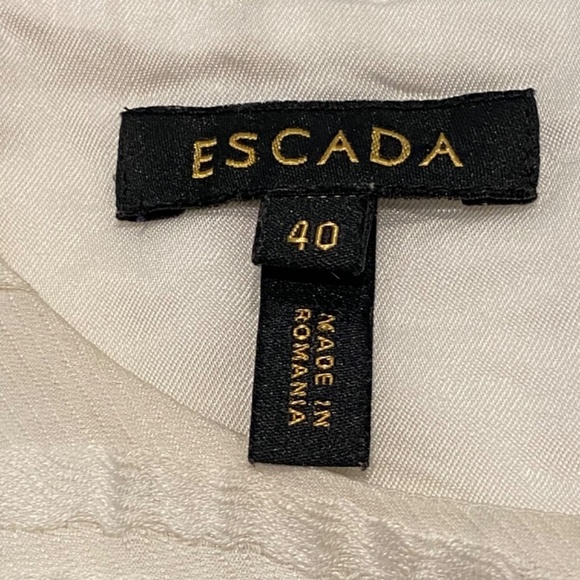 Escada Colorblock Pattern Midi Length Dress, Blue/White 16571 - Picture 11 of 13